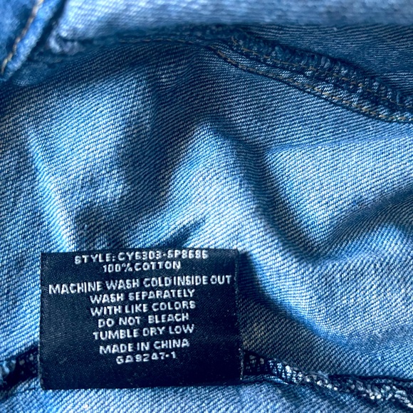 Chiqle tribal tapestry accent jean jacket - Picture 6 of 6